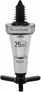 Chrome Optic Spirit Measure Dispenser by Beaumont for sale with fast UK Delivery