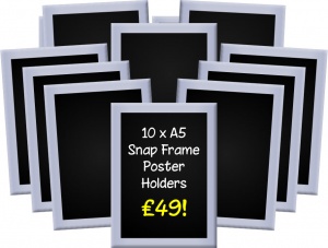 A5 Snap Frames (Pack of 10)