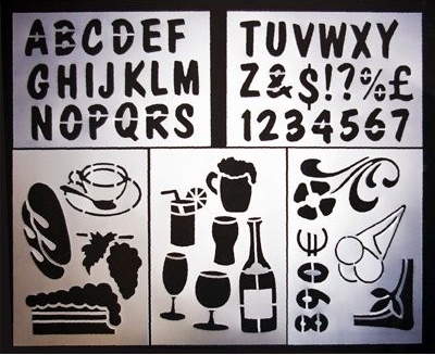 Bar Images Stencil Pack