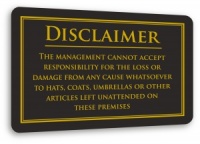 Personal Property Disclaimer