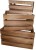 Wooden Display Crates (Set of 3)