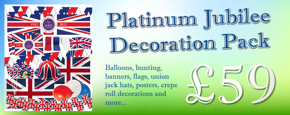 Queen's Platinum Jubilee Party Decor Pack