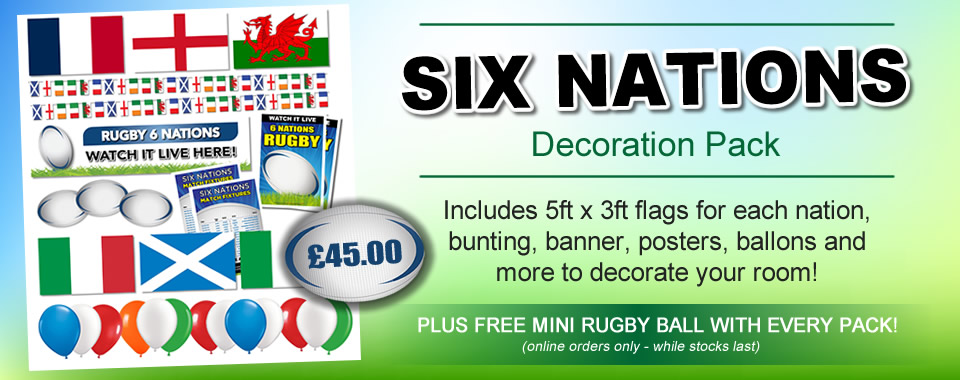 Six Nations Flag Decoration Pack