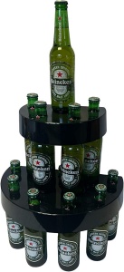 Beer Bottle Display Stand - Black