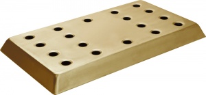 Deluxe Bar Drip Tray - Brass Effect