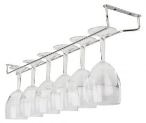 Wine Glass Hanger Rail - Chrome