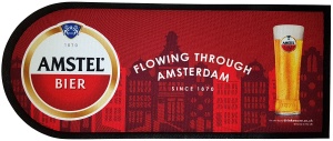 Amstal Branded Rubber Back Drip Mat Bar Runner for Pubs. Fast UK Delivery.