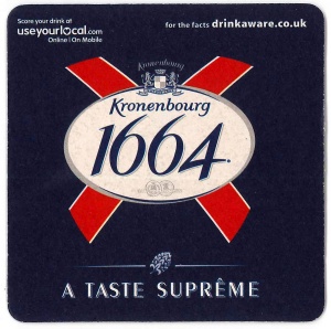 Kronenbourg 1664 Drip Mat x 100