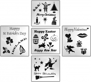 Chalkboard Stencils - Holiday Events & Occasions