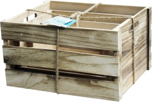 Wooden Display Crates (Set of 3)