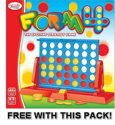 Free Form 4 game with this pack!