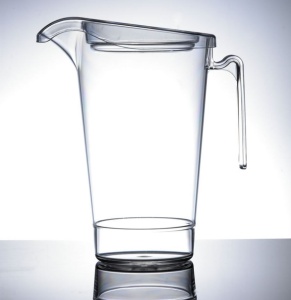 Elite 4 Pint Polycarbonate Jug LCE At 80oz / 2.5ltr Plastic Pitcher Pack Of 2