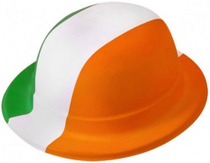 Irish Flag Plastic Bowler (12pk)