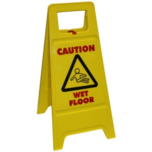 Caution Wet Floor Sign (Freestanding)