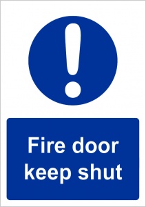 Fire Door Keep Shut Sign