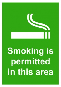 Smoking Permitted Sign