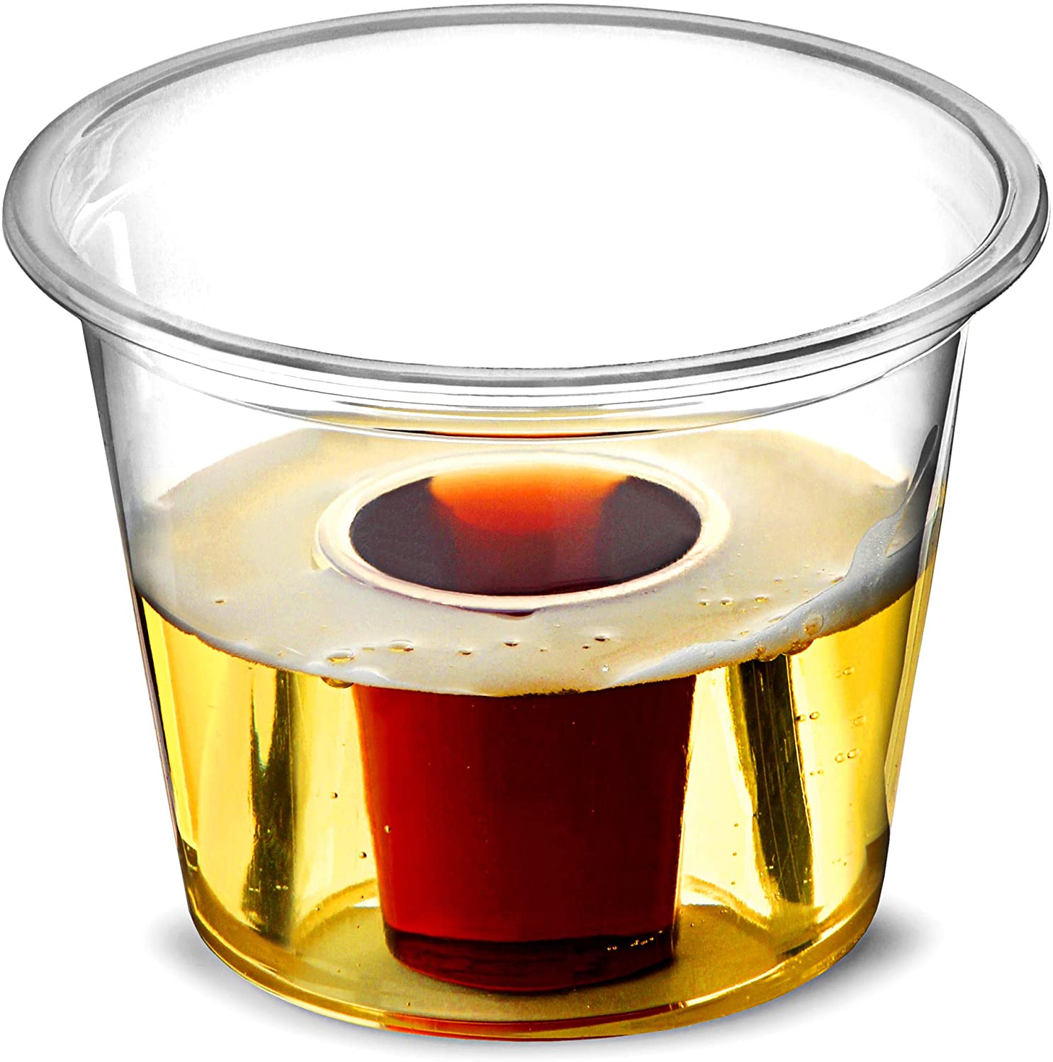 3 oz Clear 50 Ct Jager Bomb Shot Glasses Party Essentials N410501 Plastic Bomber Cups 