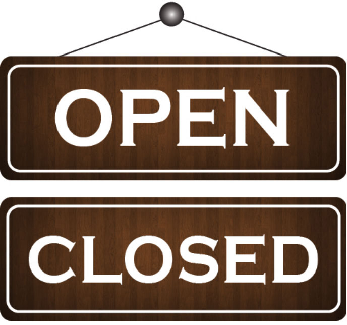 Open and Closed Door Sign