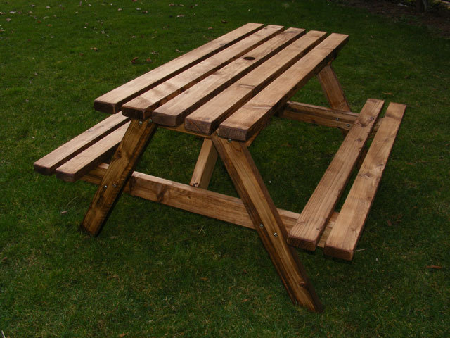 Heavy Duty Garden Picnic Table Pub Bench 1.5M/5ft *NO Self Assembly required* 