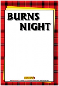 Burns Night Poster