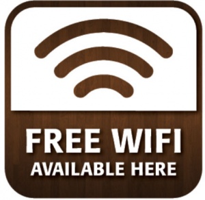 Free Wi-Fi Window Sticker