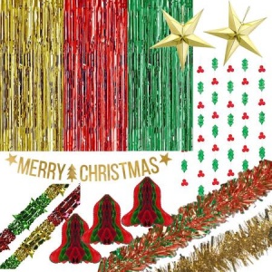 Christmas Foil Pack (Red, Gold & Green)