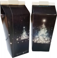 2-Pint Beer Cartons - Christmas Print