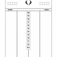 Drywipe Dart Scoreboard