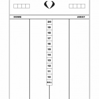 Drywipe Dart Scoreboard