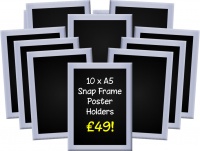 A5 Snap Frames (Pack of 10)