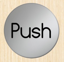 PUSH Door Disc Sign