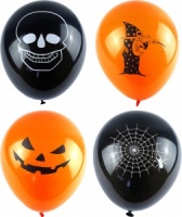 Halloween Theme Balloons (Pack of 15)
