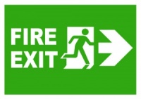 Fire Exit Right Sign