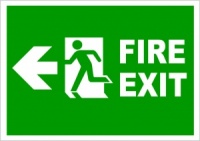 Fire Exit Left Sign