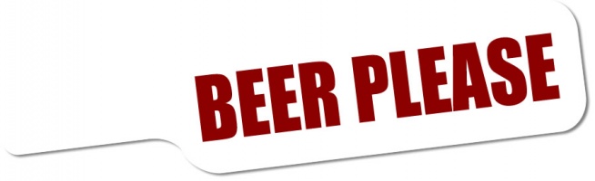 'Beer Please' Paddle Sign (Pack of 6)
