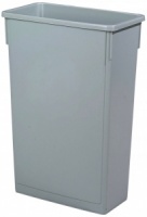 Grey Slim Recycling Bin - 87L