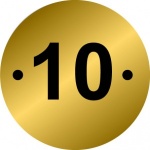Table Number Discs - Pack of 10