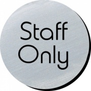 Staff Only Door Disc