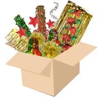 Christmas Foil Pack (Red, Gold & Green)