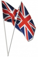 Union Jack Hand Flags - Pk of 10